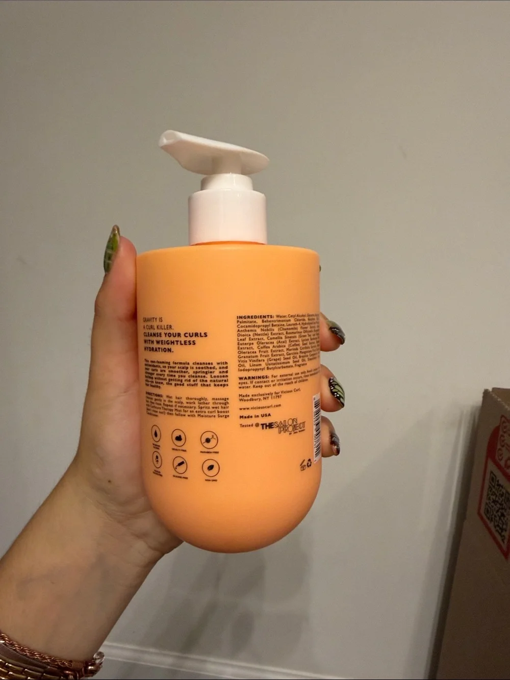 Non-Foaming Curl Cleanse Shampoo - Peach